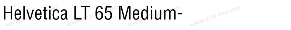 Helvetica LT 65 Medium字体转换